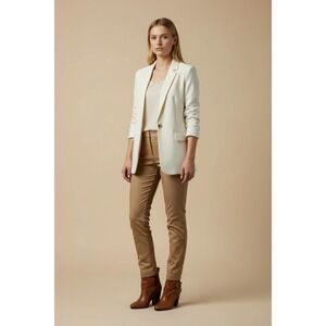 NEW Ralph Lauren Laurie Ankle Boots Brown Leather Stiletto Heel Chain Detail 7.5